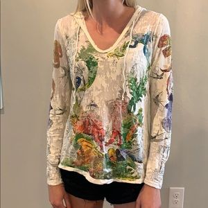 Long sleeve Art Deco shirt